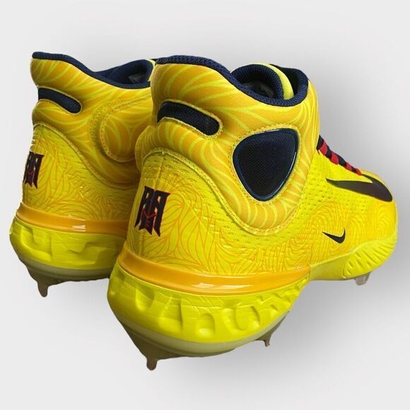 Nike Alpha Huarache Elite 4 Mid Baseball Cleats Acuna FZ3466-700 Mens size 12.5 - Picture 6 of 12